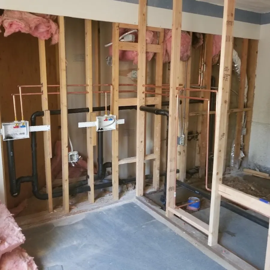 Copper pipe rough-in and plumbing installation in Cheektowaga